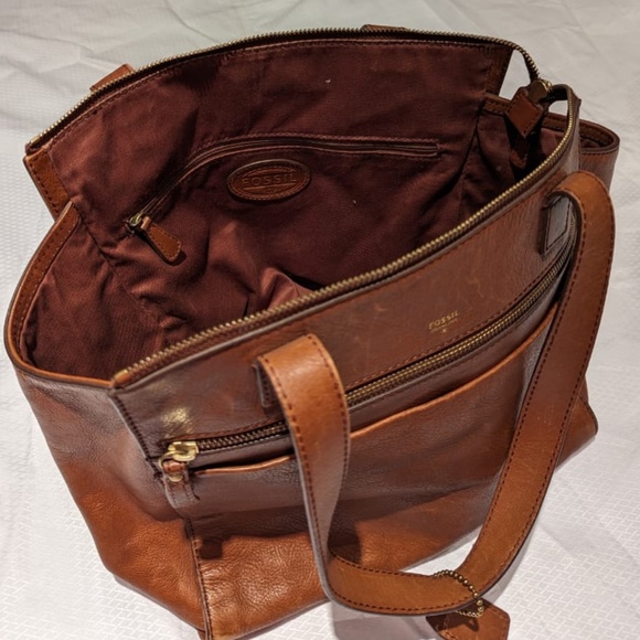 Brown Fossil Tote Bag - Picture 2 of 5